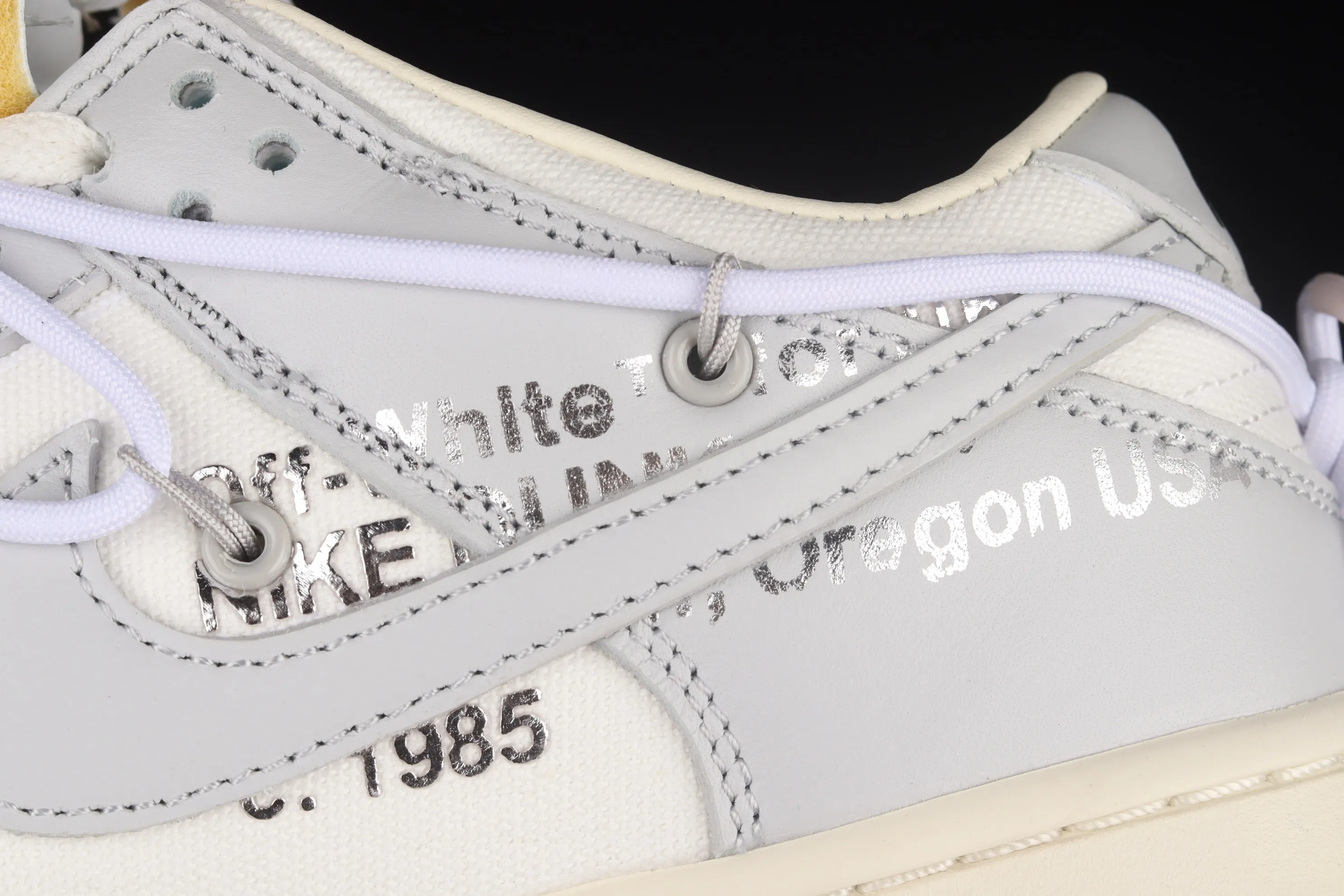 All Categories Nk SB Dunk Series Nk SB Dunk Low Low-top sneakers Pure original version OF x Nk Dunk Low OW Gray SB smashed backboard fashion casual sneakers DM1602-123